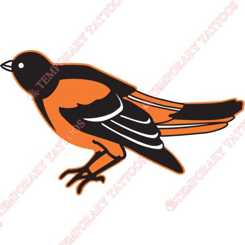 Baltimore Orioles Customize Temporary Tattoos Stickers NO.1419